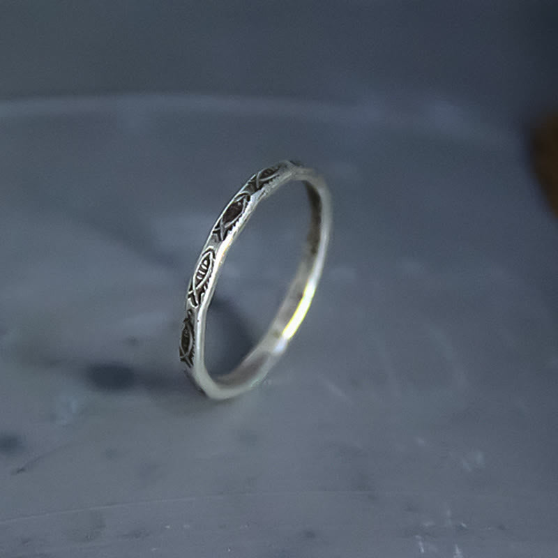 925 Sterling Silver Koi Fish Ring for Luck & Wealth