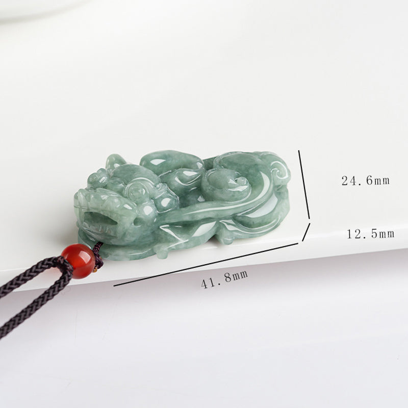 Jade PiXiu Wealth Luck Necklace | Prosperity Charm