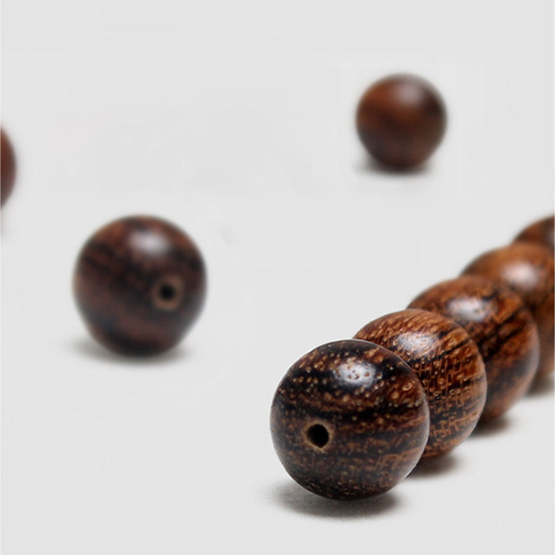 8mm Jade Sandalwood Mala Luck Abundance Bracelet