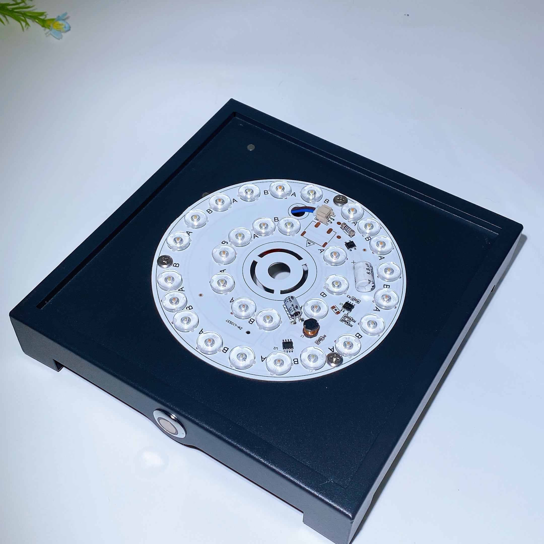 46.5cm Rainbow Fluorite Crystal Lamp for Healing Ambiance