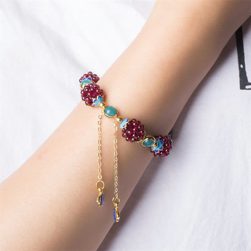 3mm Garnet & Amethyst Calm Bracelet for Women’s Healing