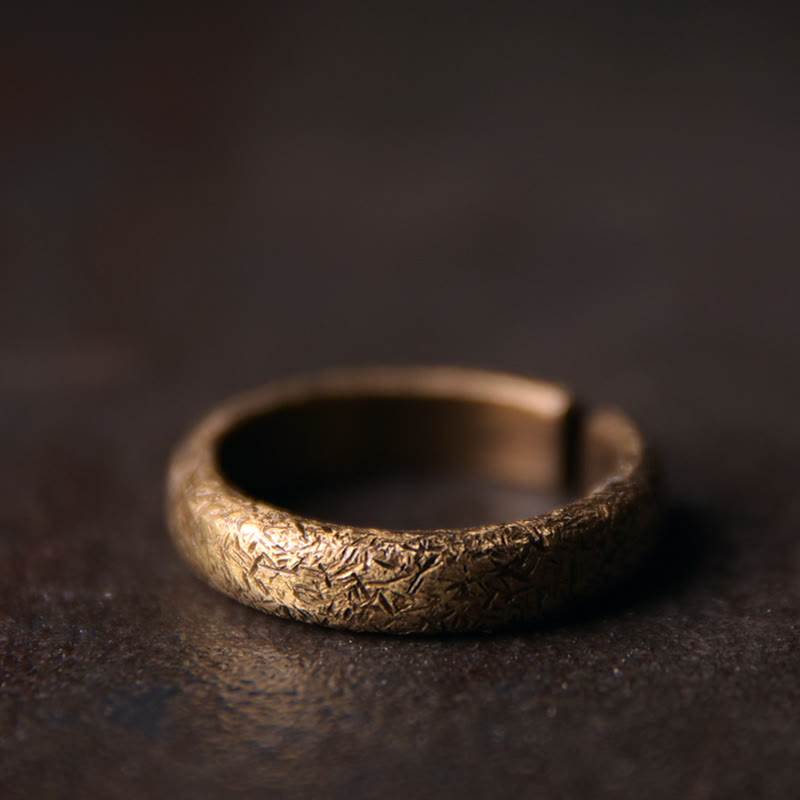 Copper Tibetan Vintage Adjustable Luck Couple Ring