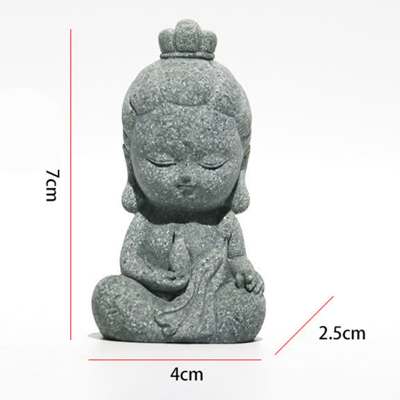 Sandstone Buddha Statue for Meditation and Compassion Home Décor