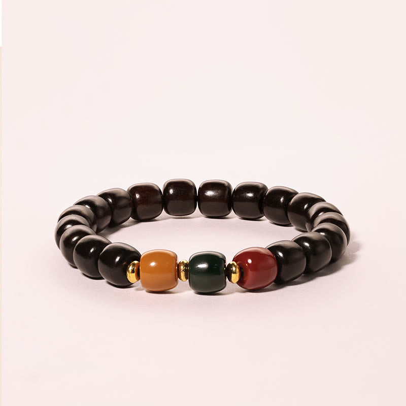 Ebony Wood Peace & Balance Bracelet for Spiritual Healing