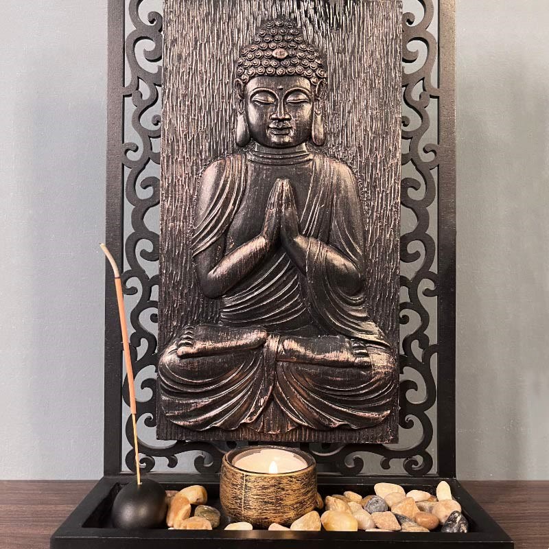Meditation Buddha Statue Resin Home Decor 23cm