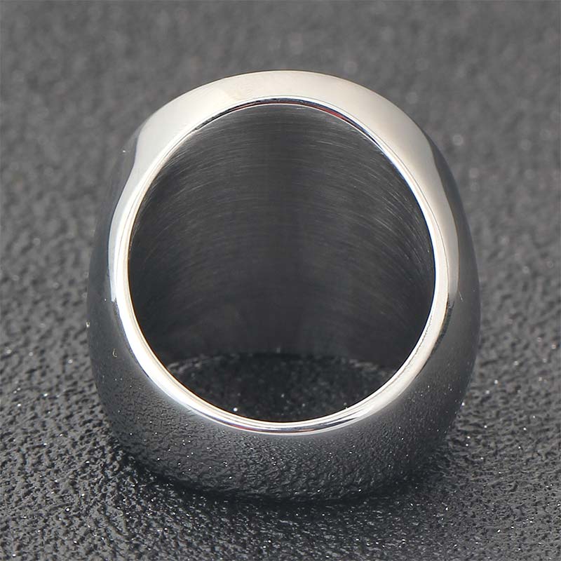 12 Constellations Zodiac Protection Ring in Titanium Steel