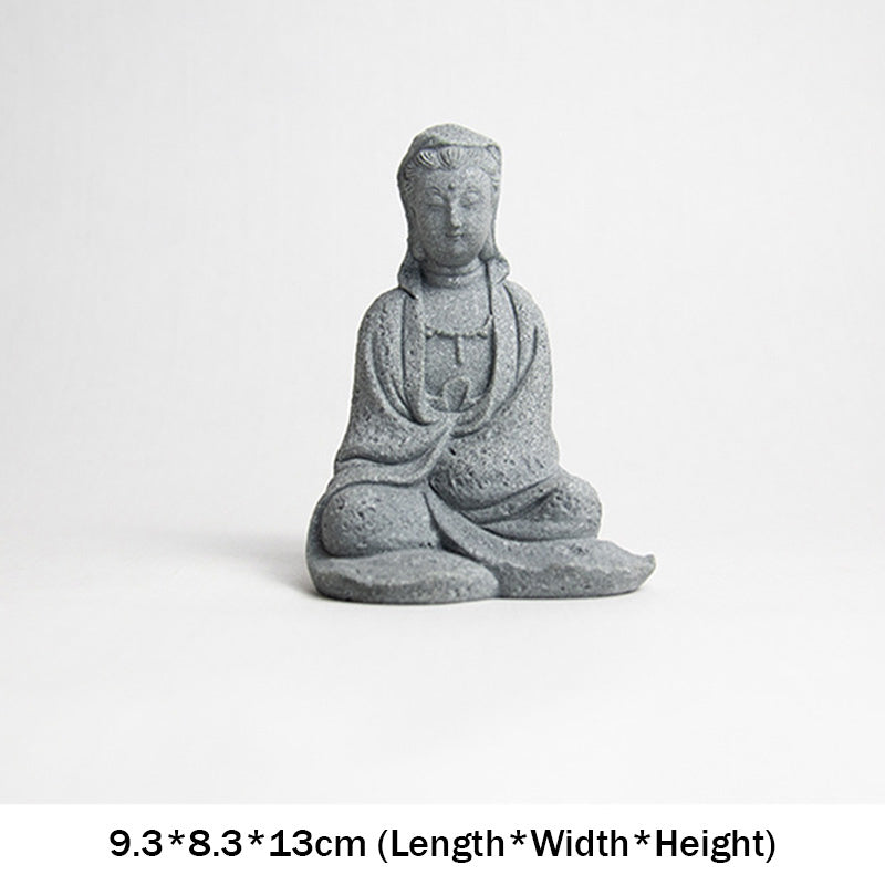 Sandstone Avalokitesvara Buddha Statue for Home Blessing