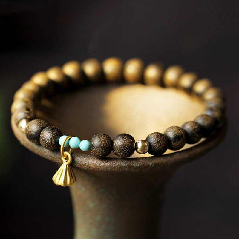 Agarwood Lotus Strength Bracelet for Balance & Calm