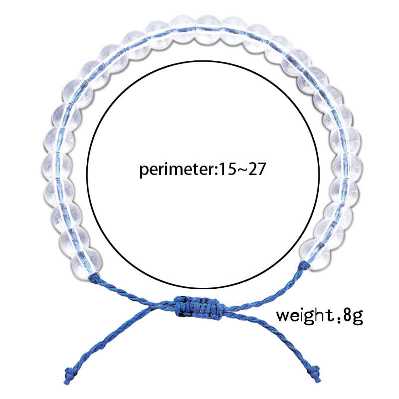 Adjustable Handmade Glass Beads Spiritual Bracelet