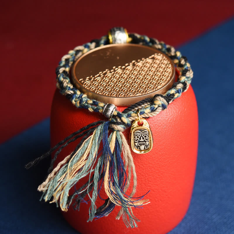 Zakiram Goddess of Wealth Om Mani Padme Hum Cord Bracelet