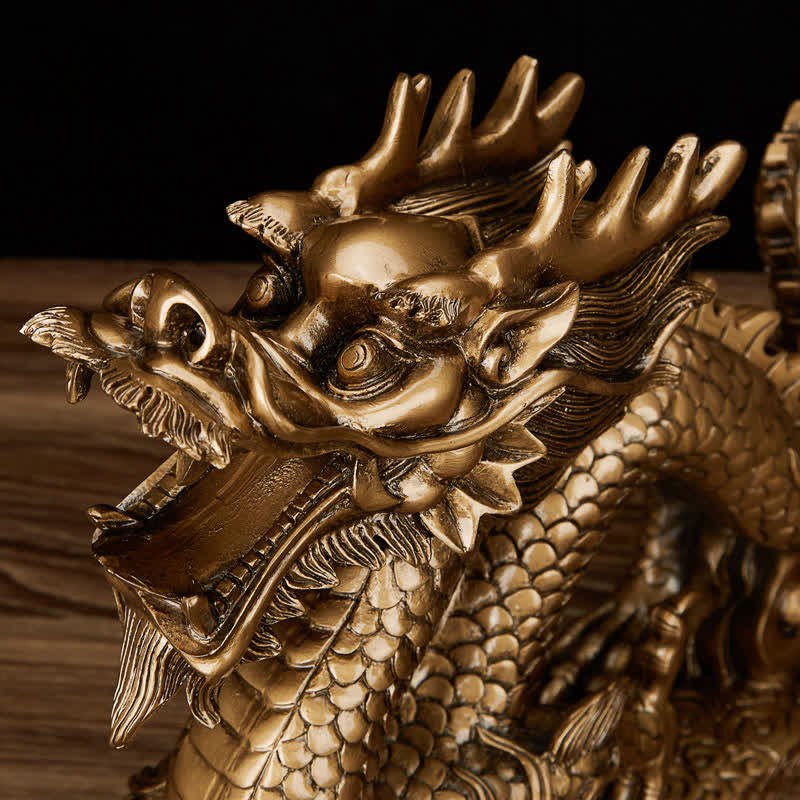 Feng Shui Chinese Dragon Statue Decoration for Prosperity