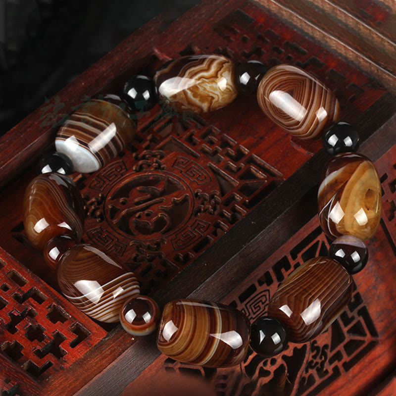 Sardonyx Spiritual Bracelet for Courage & Happiness Unisex