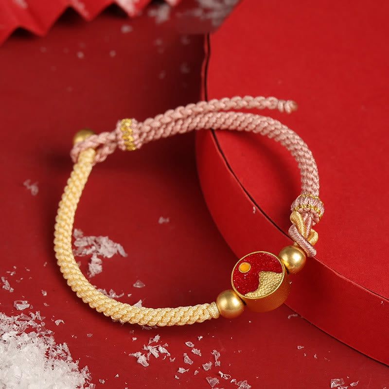 Unisex Mountain and Sea Copper String Spiritual Bracelet