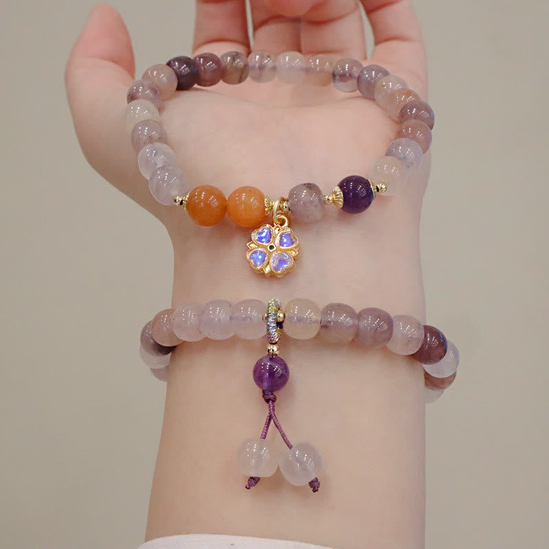 8mm Golden Silk Jade Wealth Bracelet for Luck & Protection