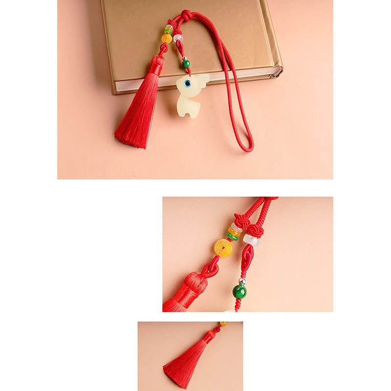 Glowstone Lucky Deer Key Chain for Spiritual Jewelry Blessing