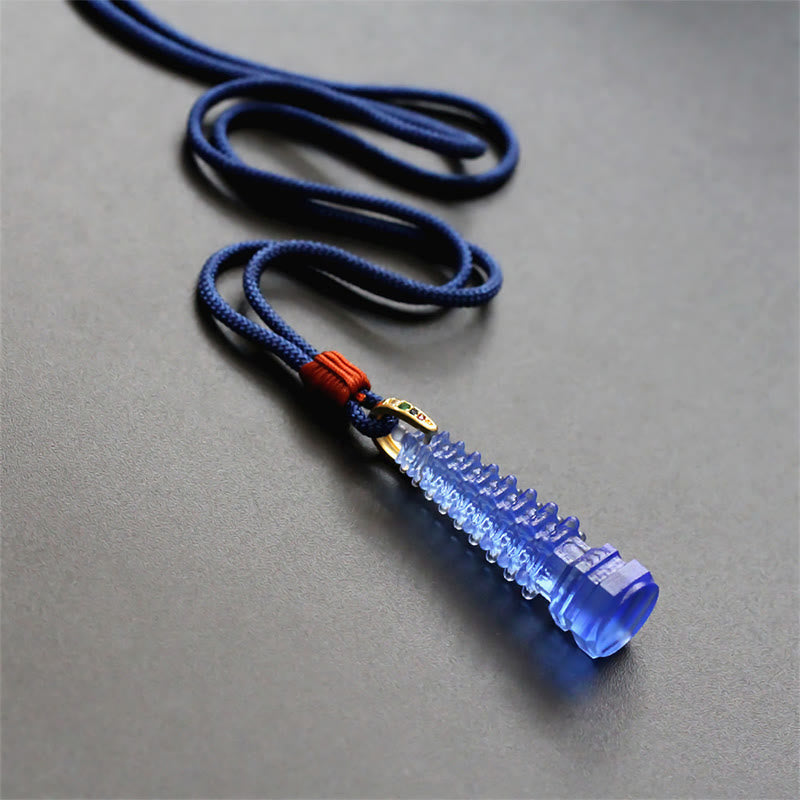 Liuli Ancient Pagoda Spiritual Necklace for Wisdom