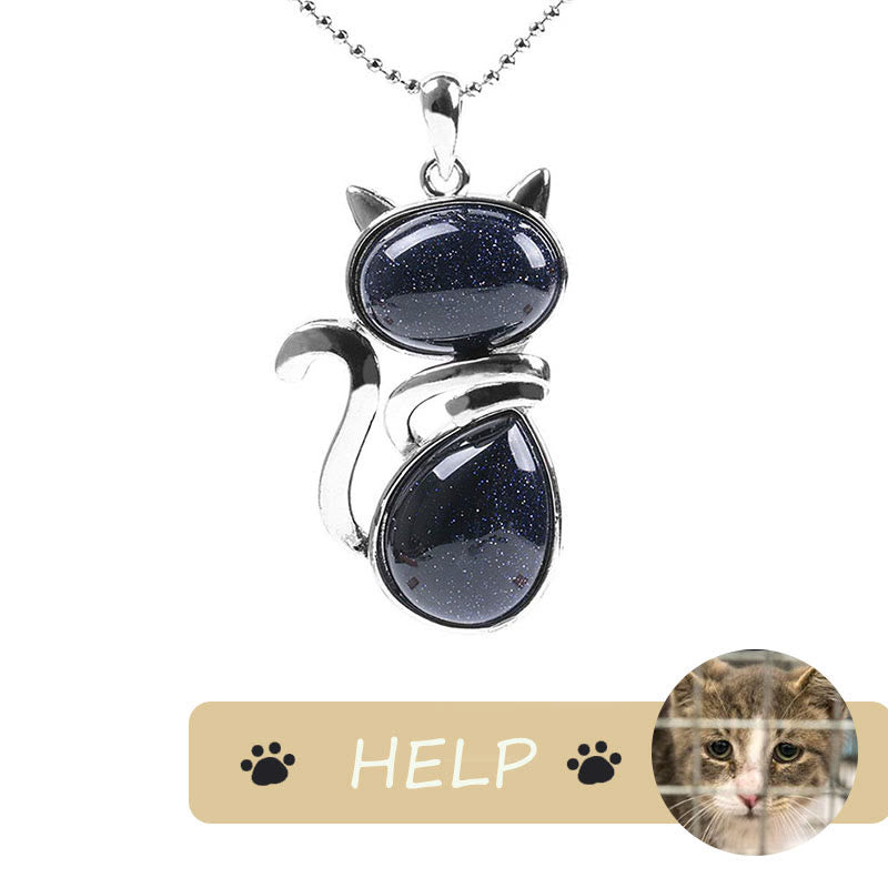 Save A Cat Spiritual Protection Pendant Necklace