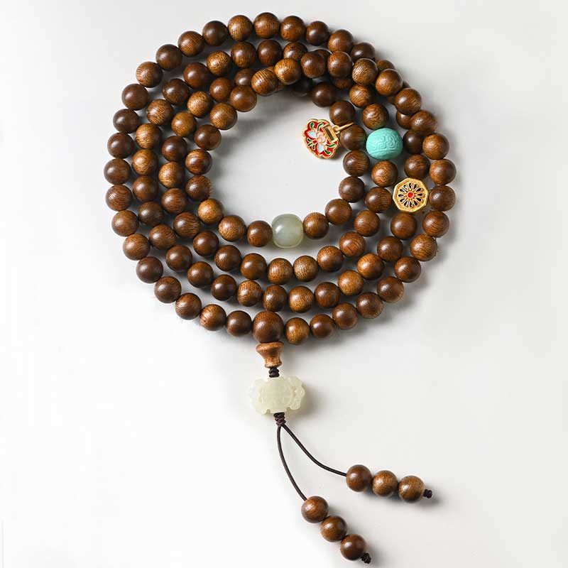6mm Rosewood Protection Calm Bracelet Mala