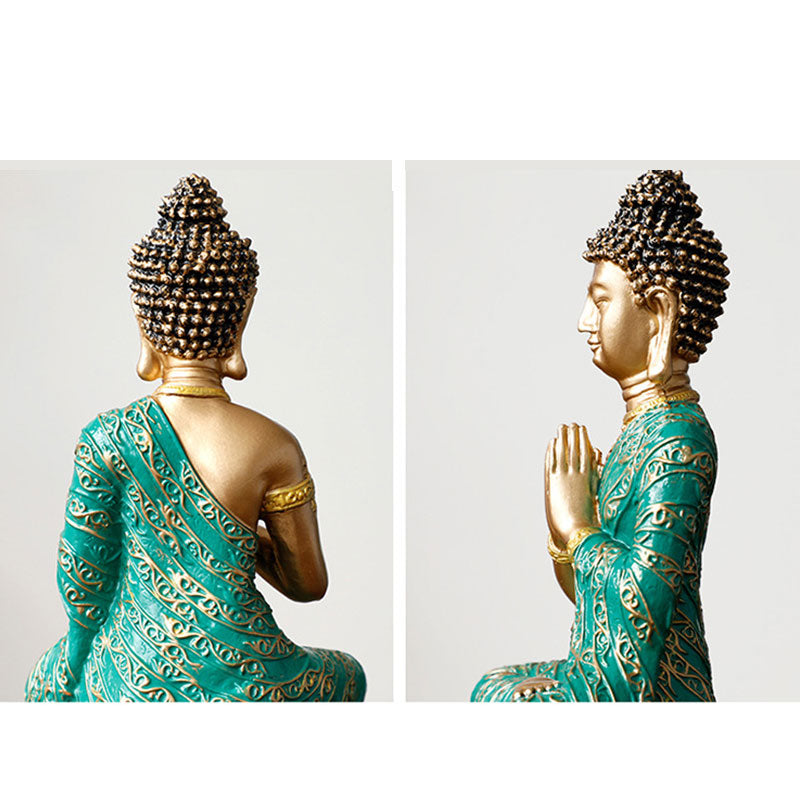 Buddha Compassion Resin Statue for Serenity and Luck