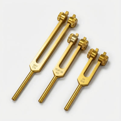 3pc Solfeggio Tuning Fork Set: 174, 432 & 528 Hz Healing Frequencies