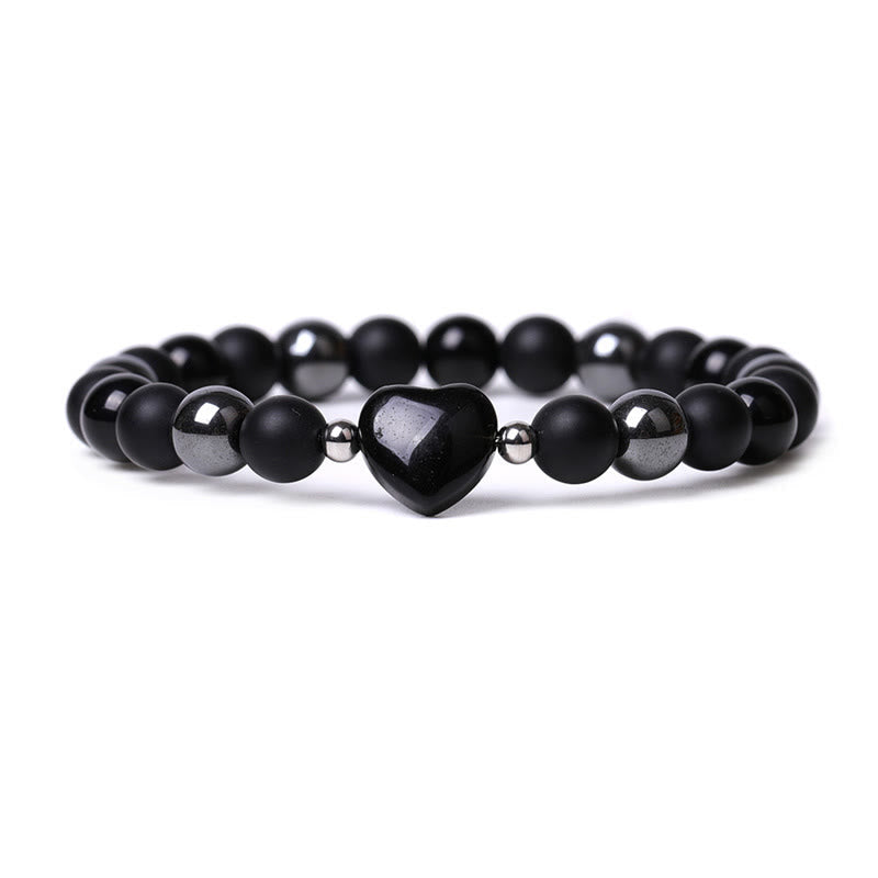 Black Onyx & Tiger Eye Protection Bracelet 8mm Beads