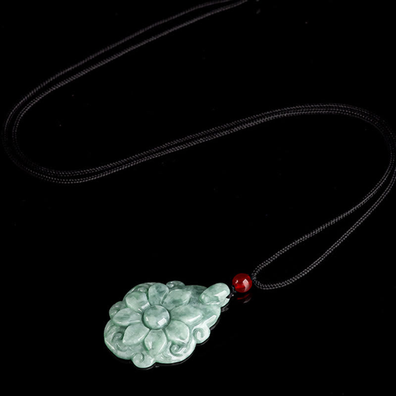 Natural Jade Luck Pendant Necklace | Prosperity & Abundance