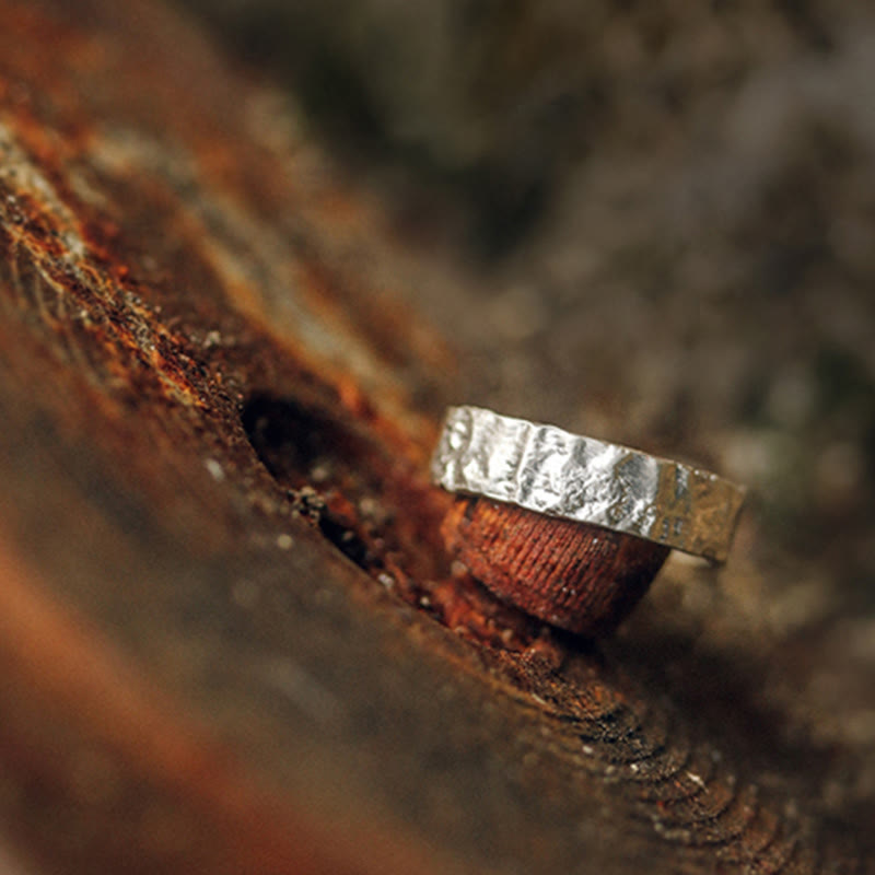 925 Sterling Silver Blessing Couple Ring | Spiritual Protection