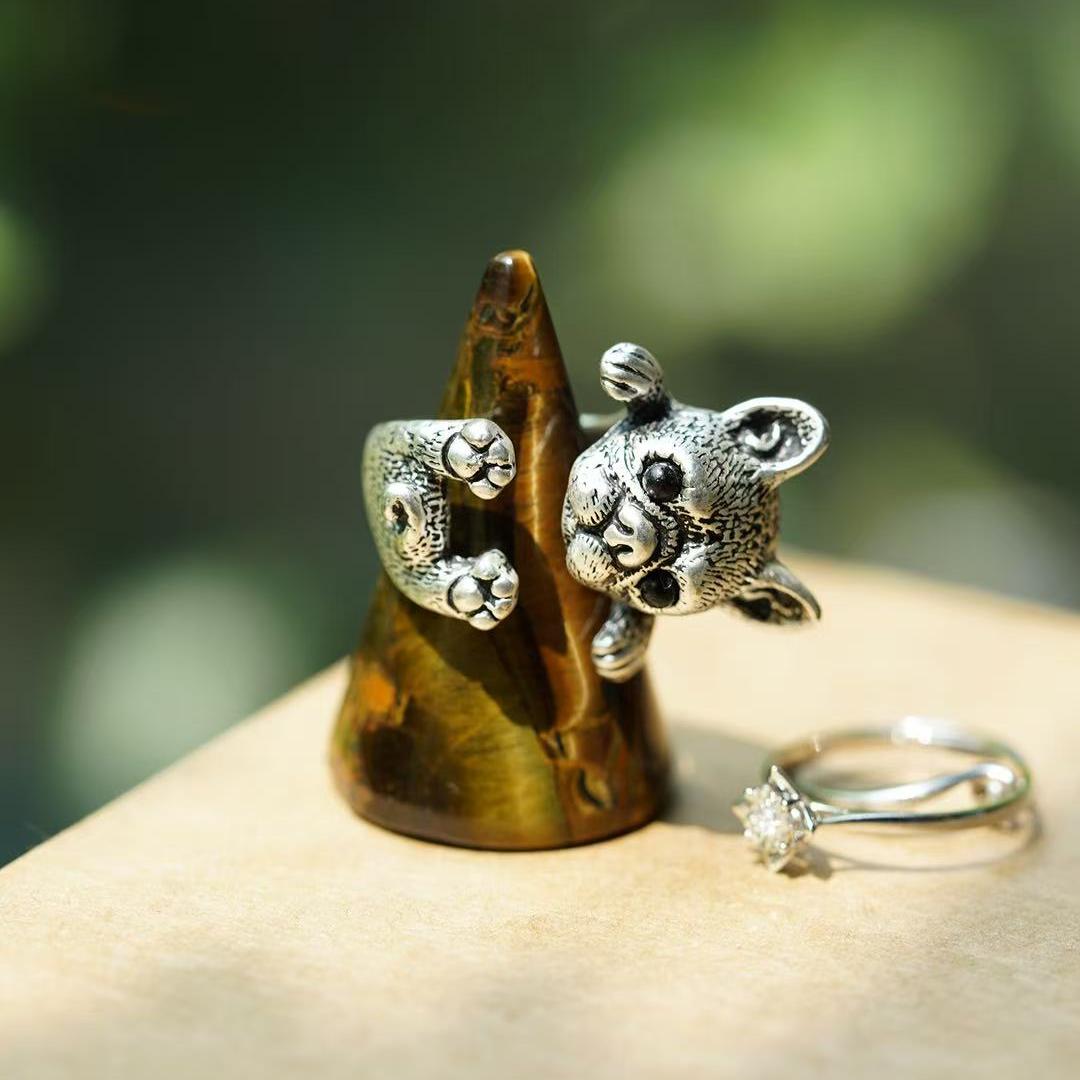 4cm Crystal Ring Holder for Healing Energy & Decor