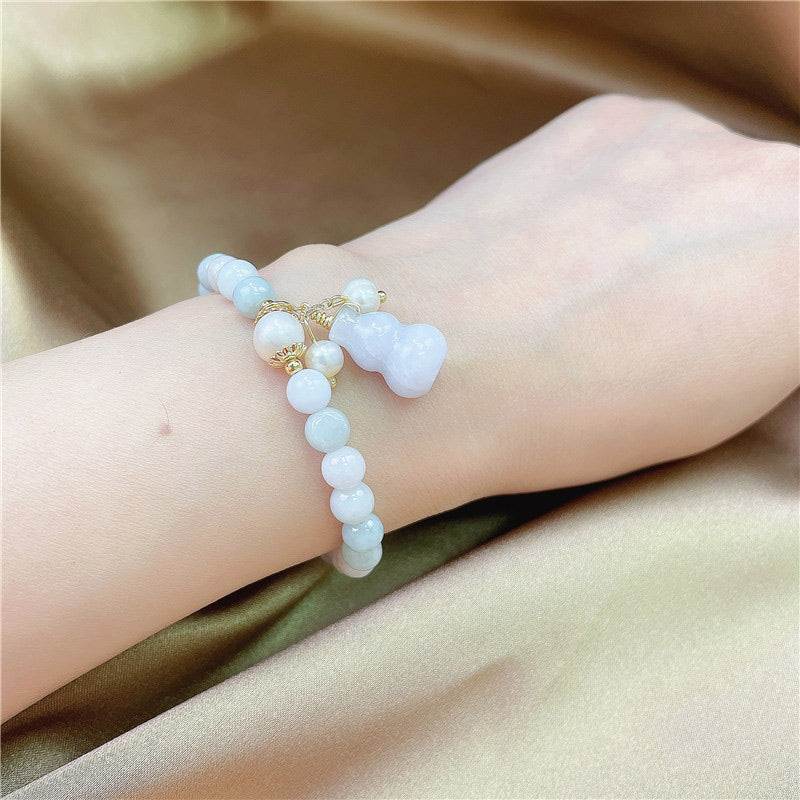 Jade Gourd Blessing Protection Charm Bracelet
