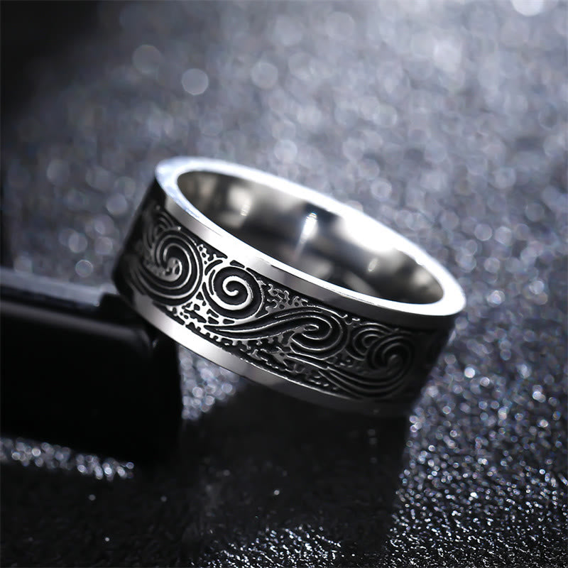 8mm Titanium Steel Balance Ring for Spiritual Clarity