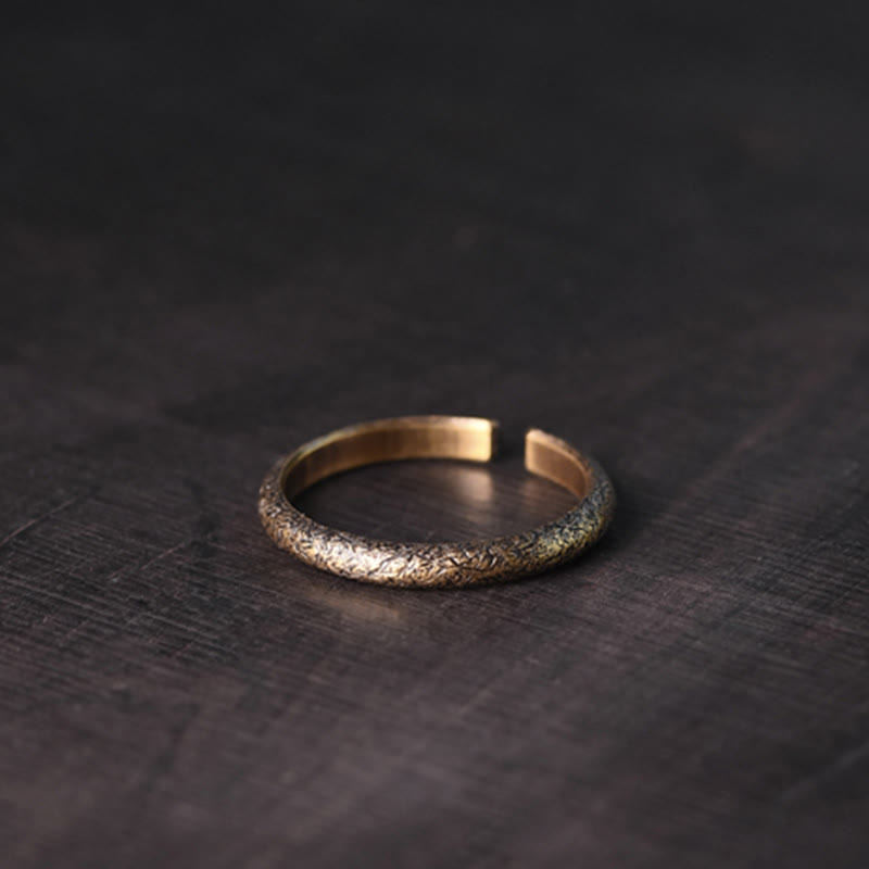 Copper Tibetan Vintage Adjustable Luck Couple Ring