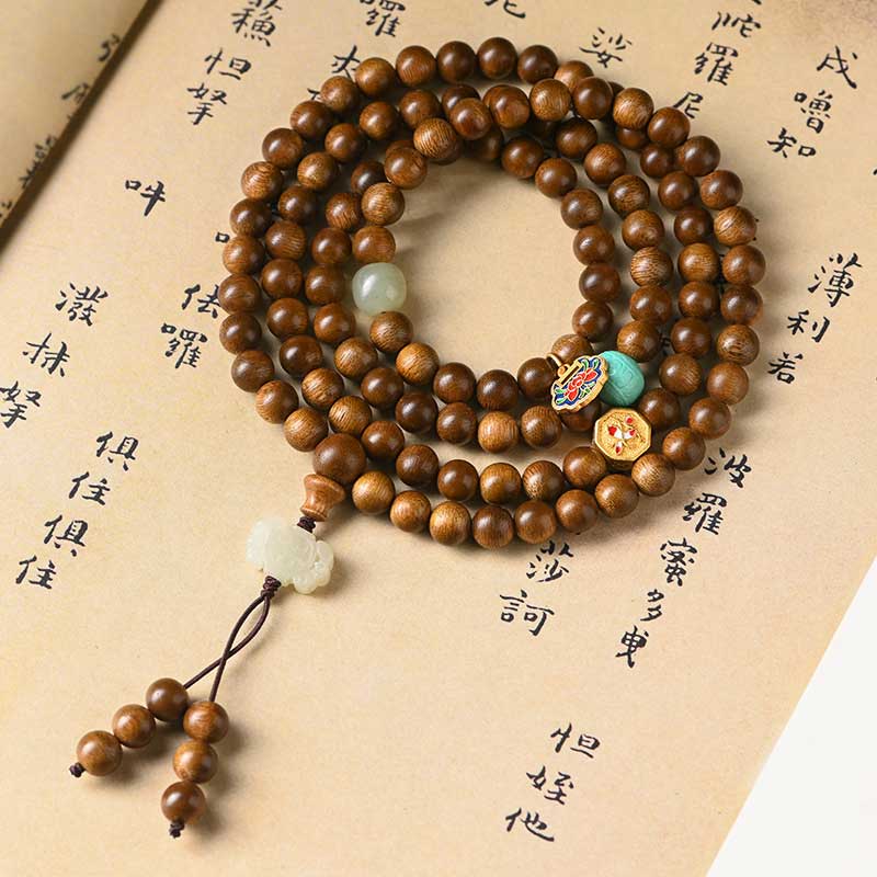 6mm Rosewood Protection Calm Bracelet Mala