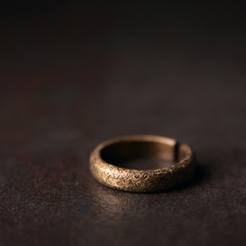 Copper Tibetan Vintage Adjustable Luck Couple Ring