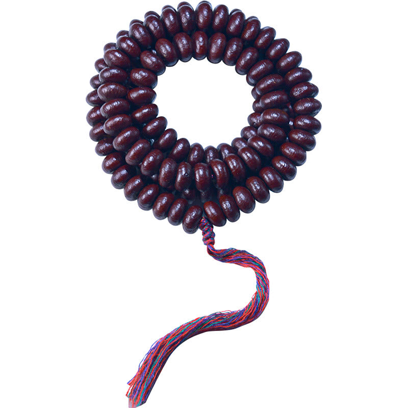 108 Beads Purple Bodhi Seed Mala Bracelet Meditation