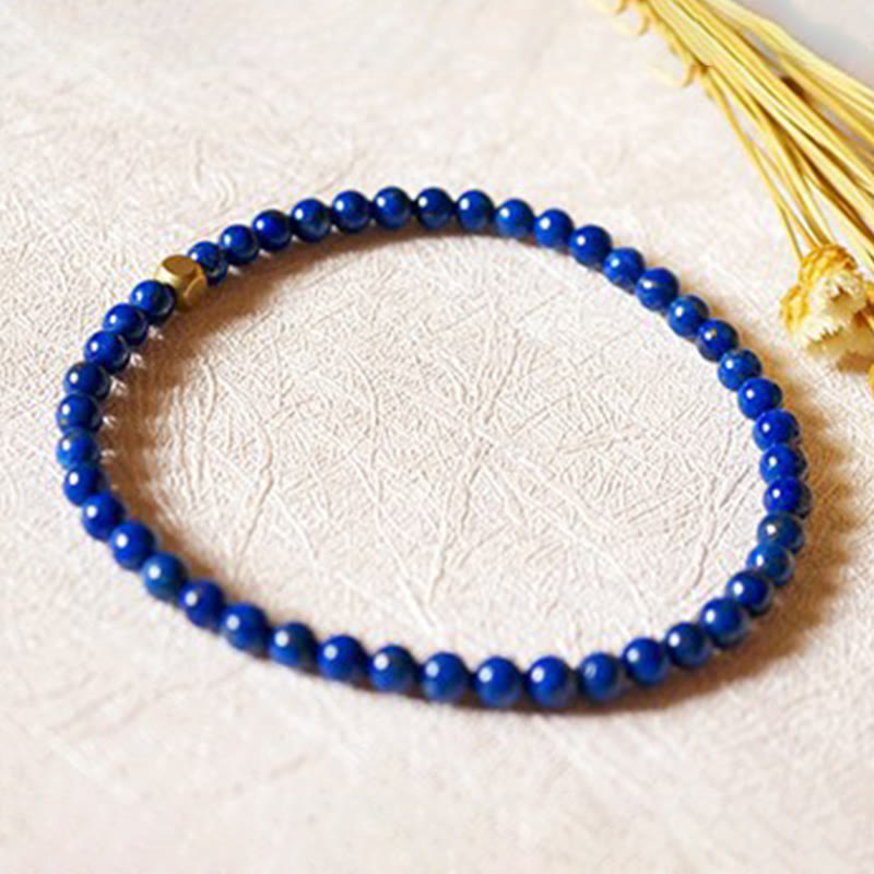 4mm Lazurite Bracelet for Self Care Practice