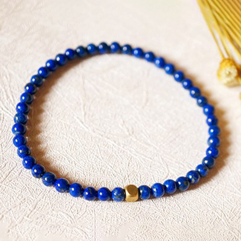 4mm Lazurite Bracelet for Self Care Practice