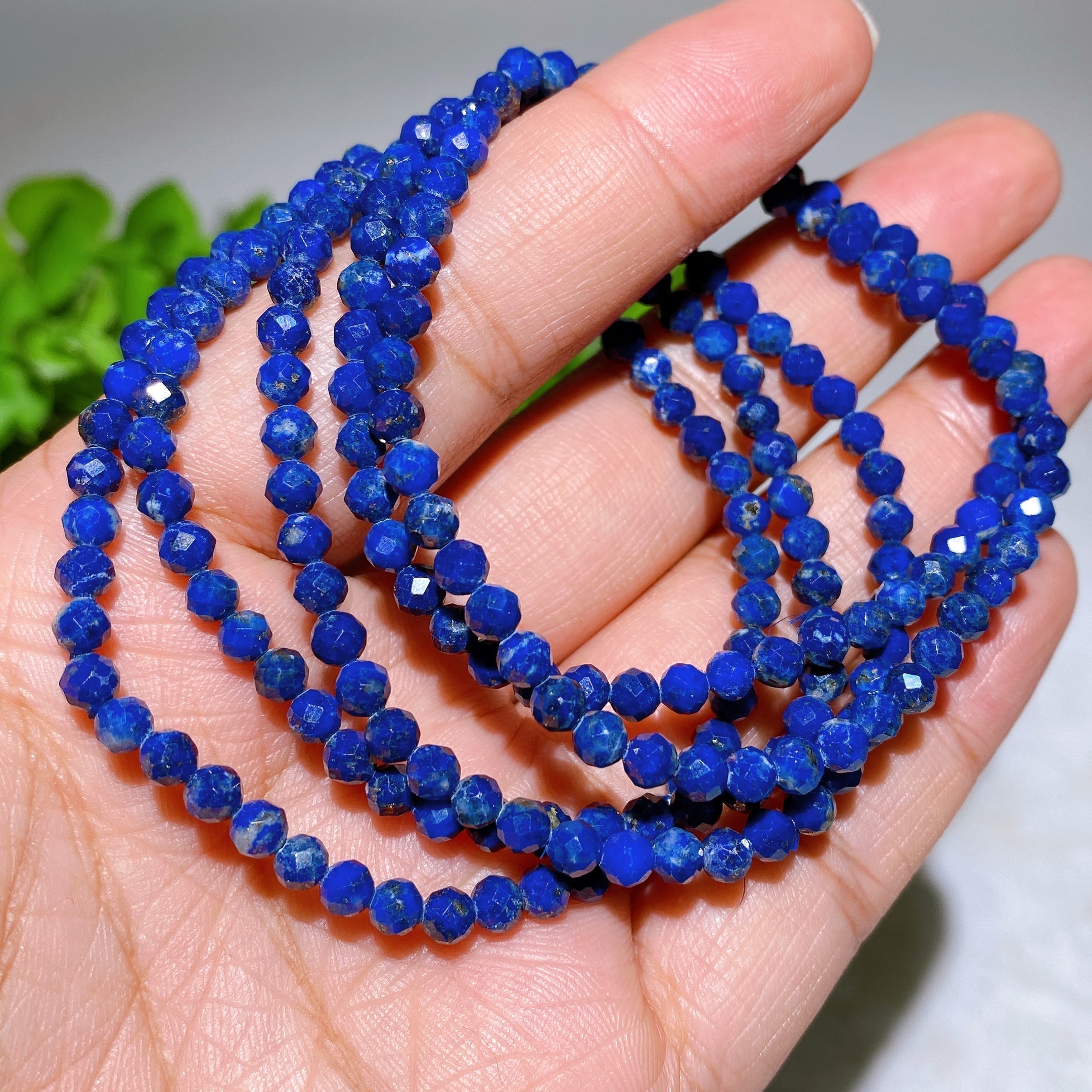 4mm Rose Quartz Faceted Crystal Healing Bracelet