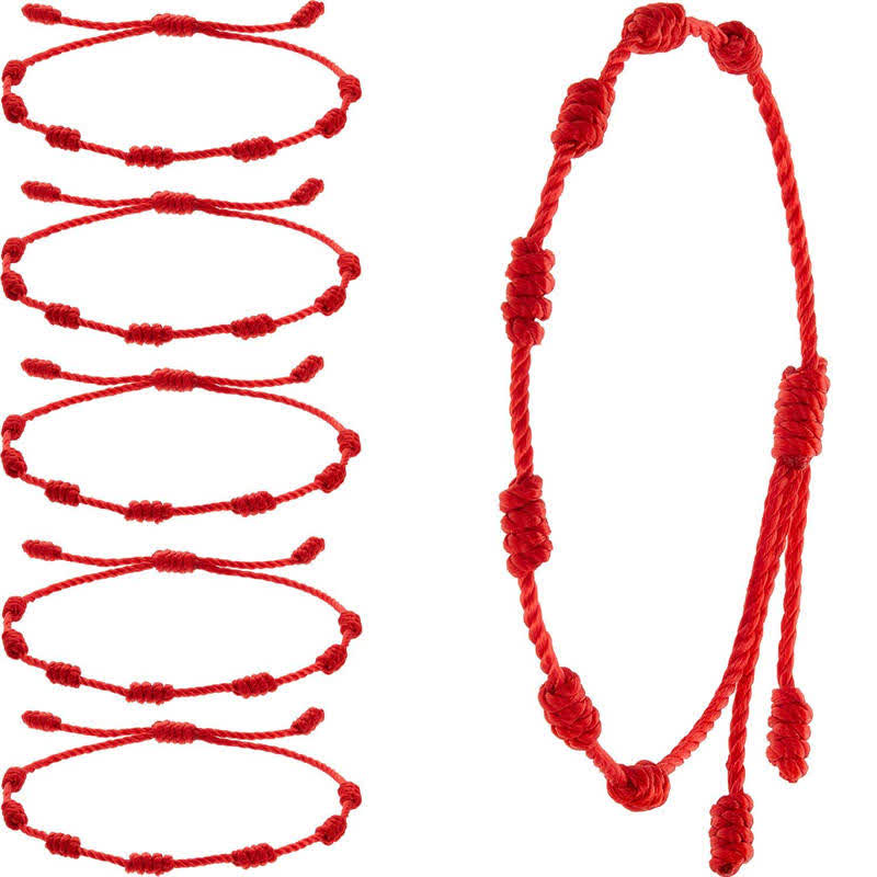 4Pcs Evil Eye Red String Protection Bracelet Set