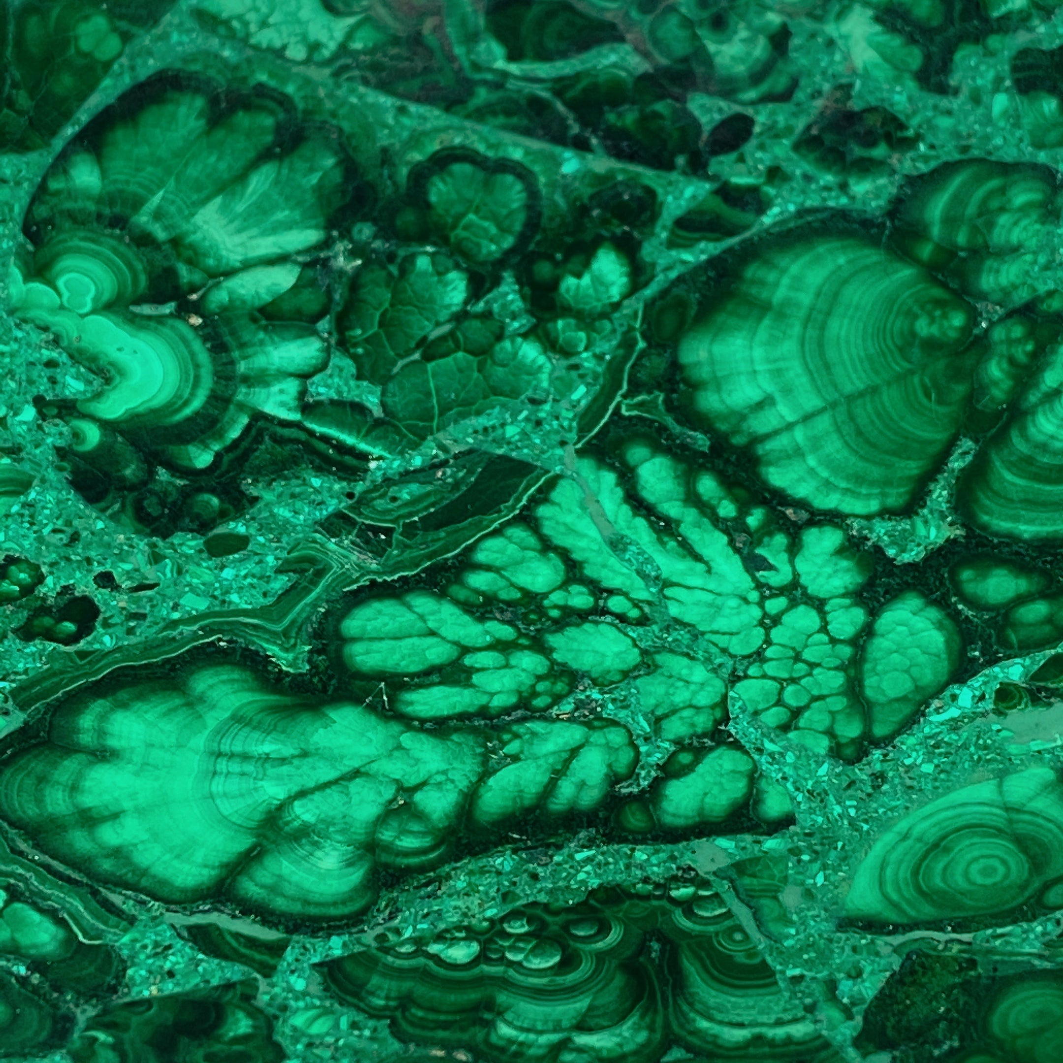 5.1 inch Malachite Crystal Bowl with Golden Rim for Decor