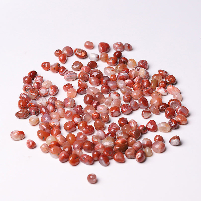 5-10mm Carnelian Chips Tumbled Stones for Healing