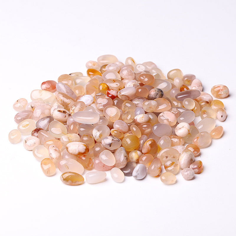 5-10mm Flower Agate Chips for Healing & Jewelry