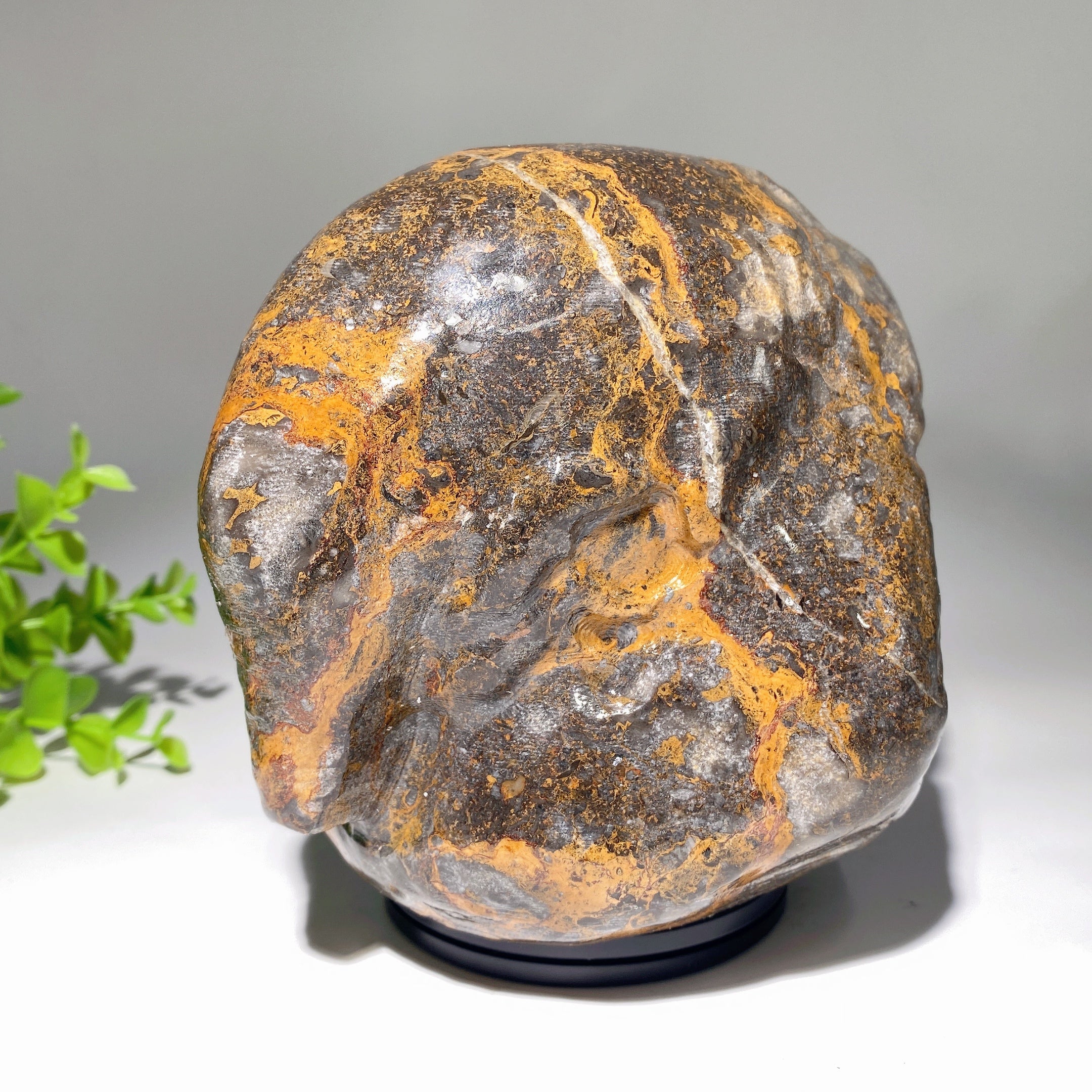 5.2 inch Jade Crystal Skull Carving for Meditation & Healing