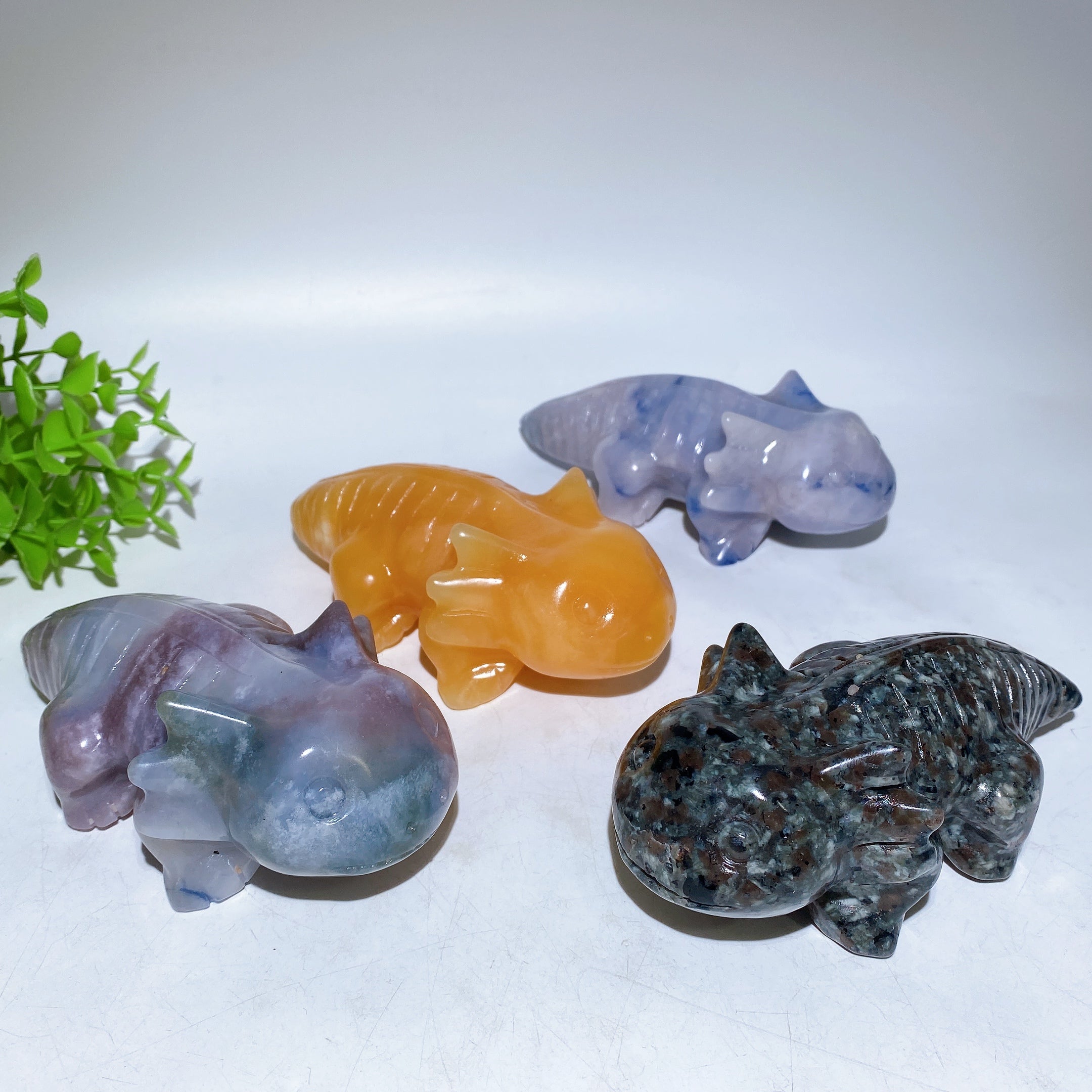 5.6 inch Crystal Salamander Figurine Carving for Healing