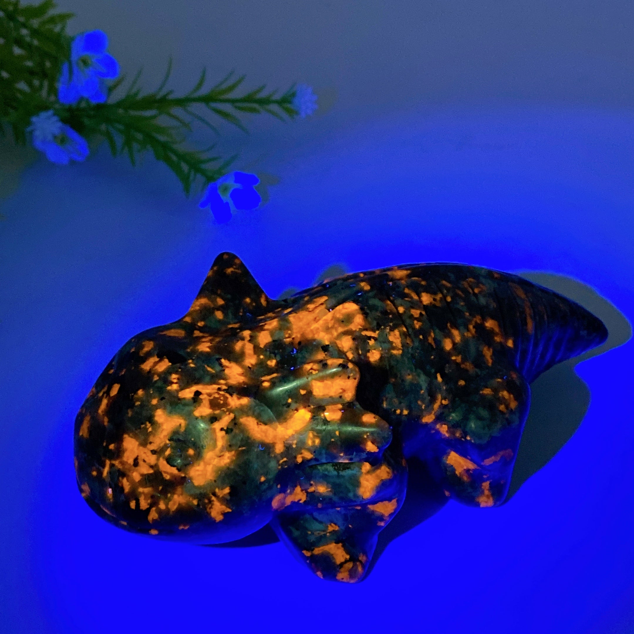 5.6 inch Yooperlite Salamander Crystal Figurine