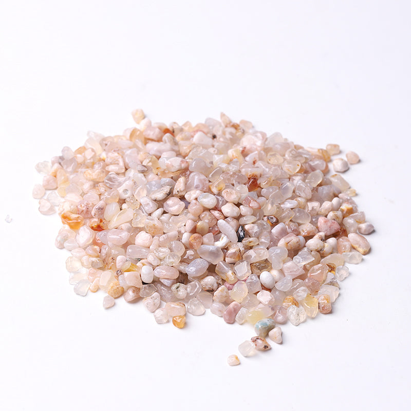 5-7mm High Quality Flower Agate Tumbled Stones for Healing