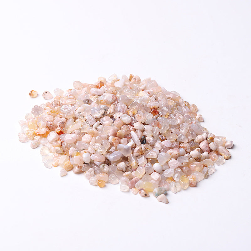 5-7mm High Quality Flower Agate Tumbled Stones for Healing