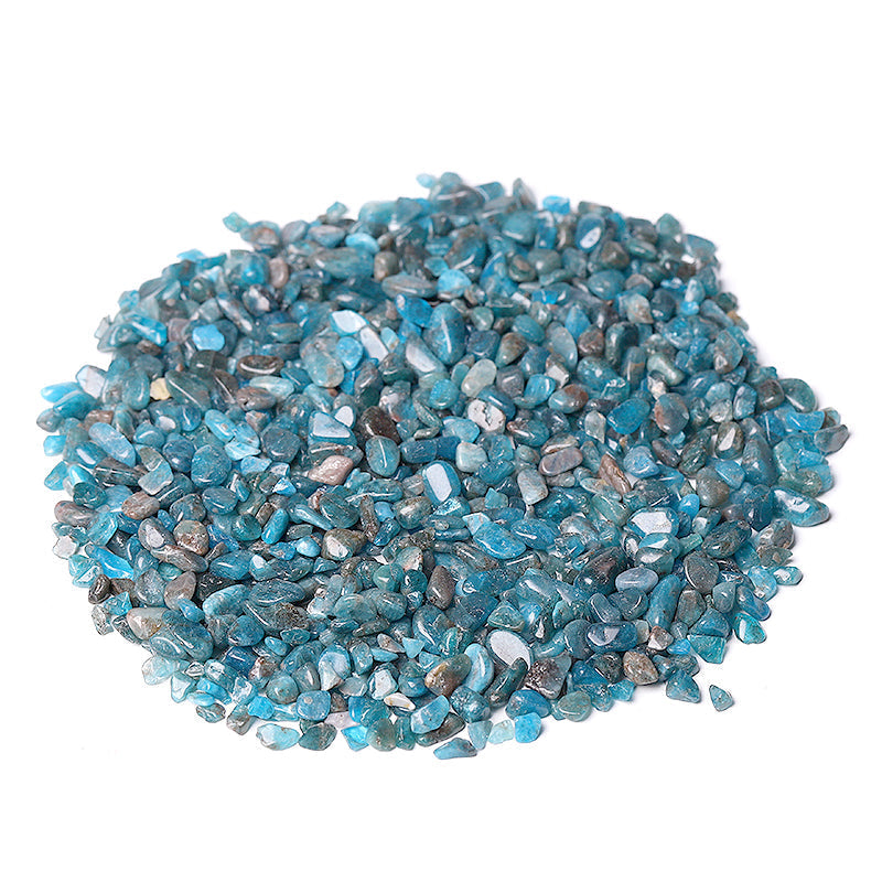 5-7mm Natural Blue Apatite Raw Crystal Chips