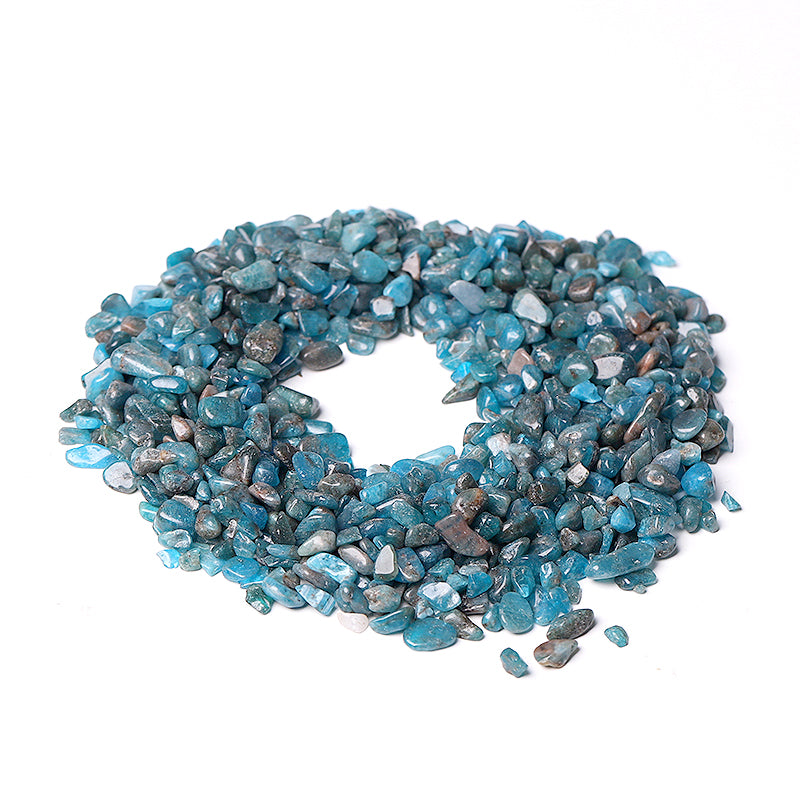 5-7mm Natural Blue Apatite Raw Crystal Chips
