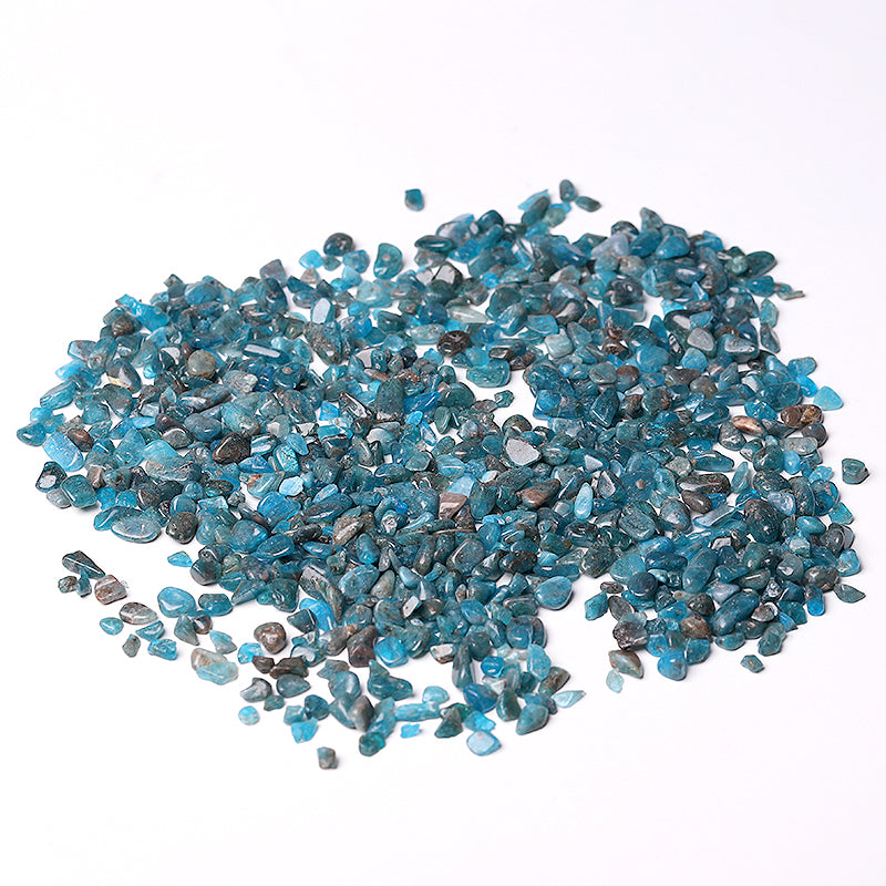 5-7mm Natural Blue Apatite Raw Crystal Chips