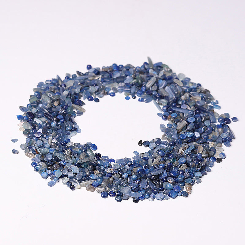 5-7mm Natural Blue Kyanite Tumbled Stones